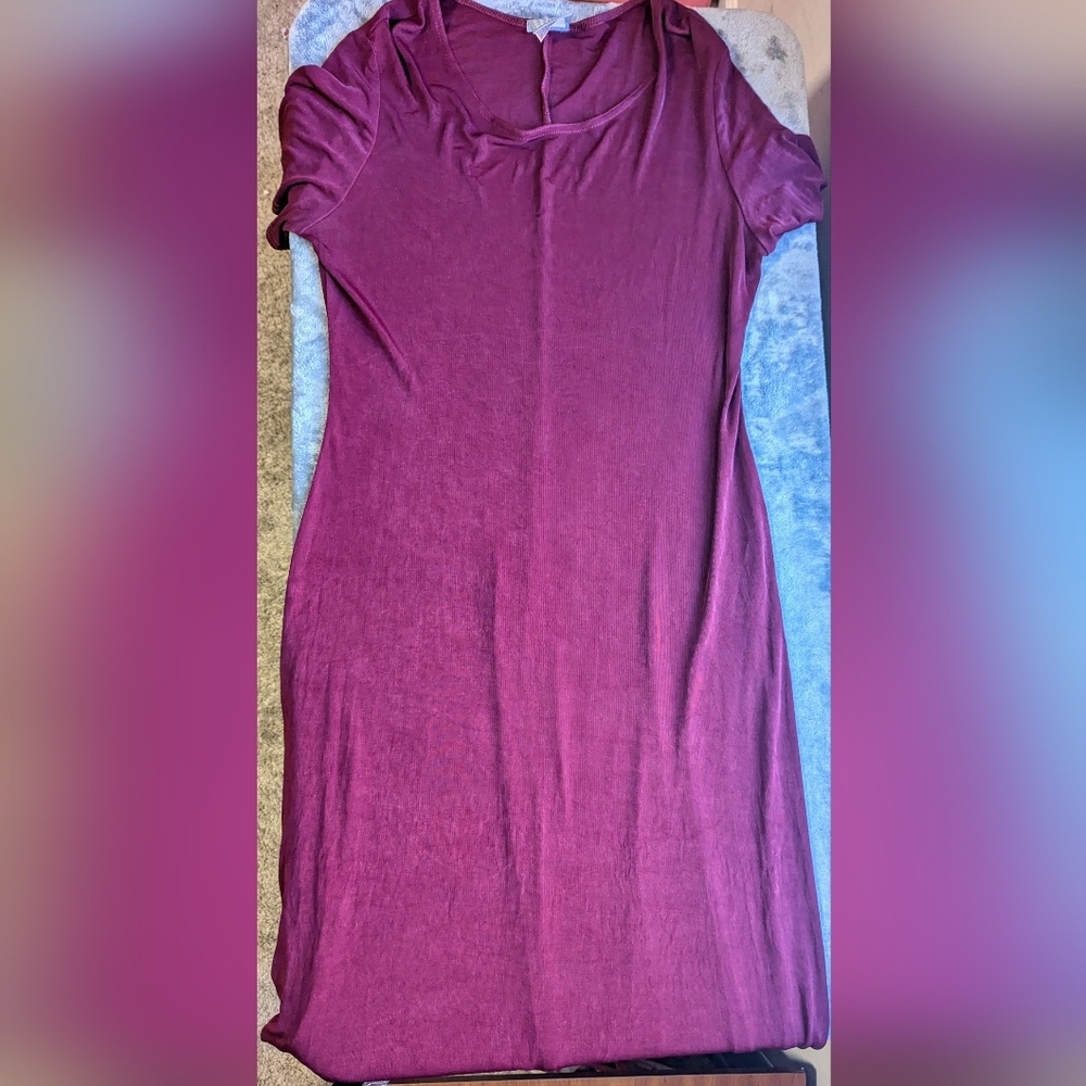 Rabbit Designs Dress Women's Size 14M Cranberry Red Made in USA Vintage